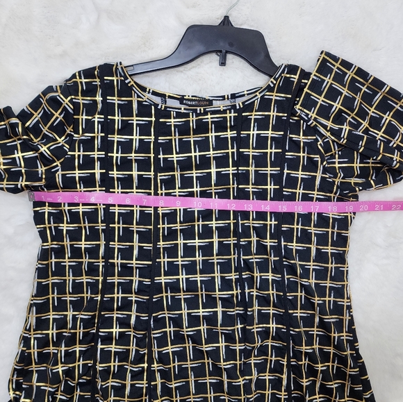 Robert Louis Quarter sleeves women top blouse - Picture 6 of 7